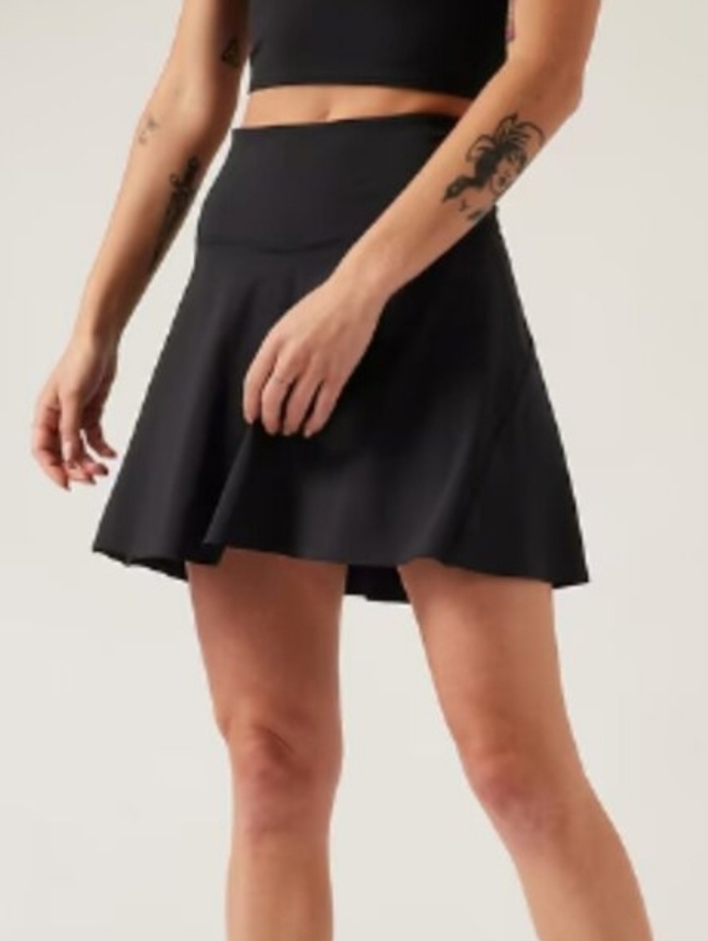 Athleta Ace Tennis Skort 15.5" - Black, A-Line XL